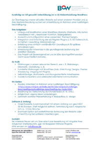 Stellenangebot